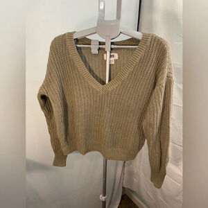 Pink Victoria’s Secret Boyfriend V-neck Sweater -‎ green size XS